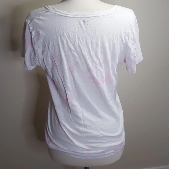 Madewell whisper cotton  tie dye vee neck tee - Picture 4 of 7